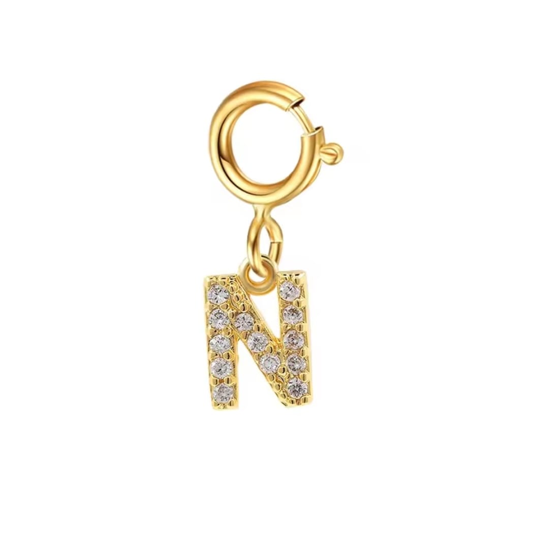 Mini Letter Charm – N