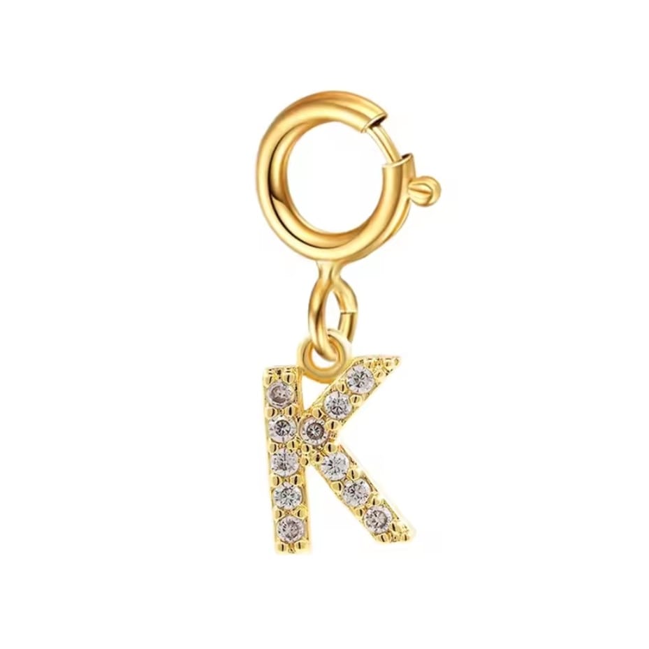 Mini Letter Charm – K