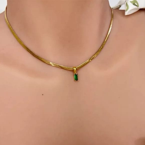 Snake Kette Green