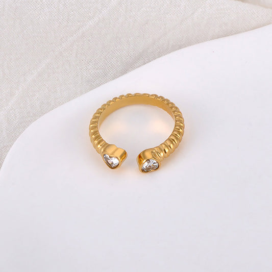 Twin Heart Ring