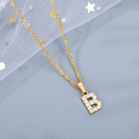 Mini Kristall Letter Charm – B