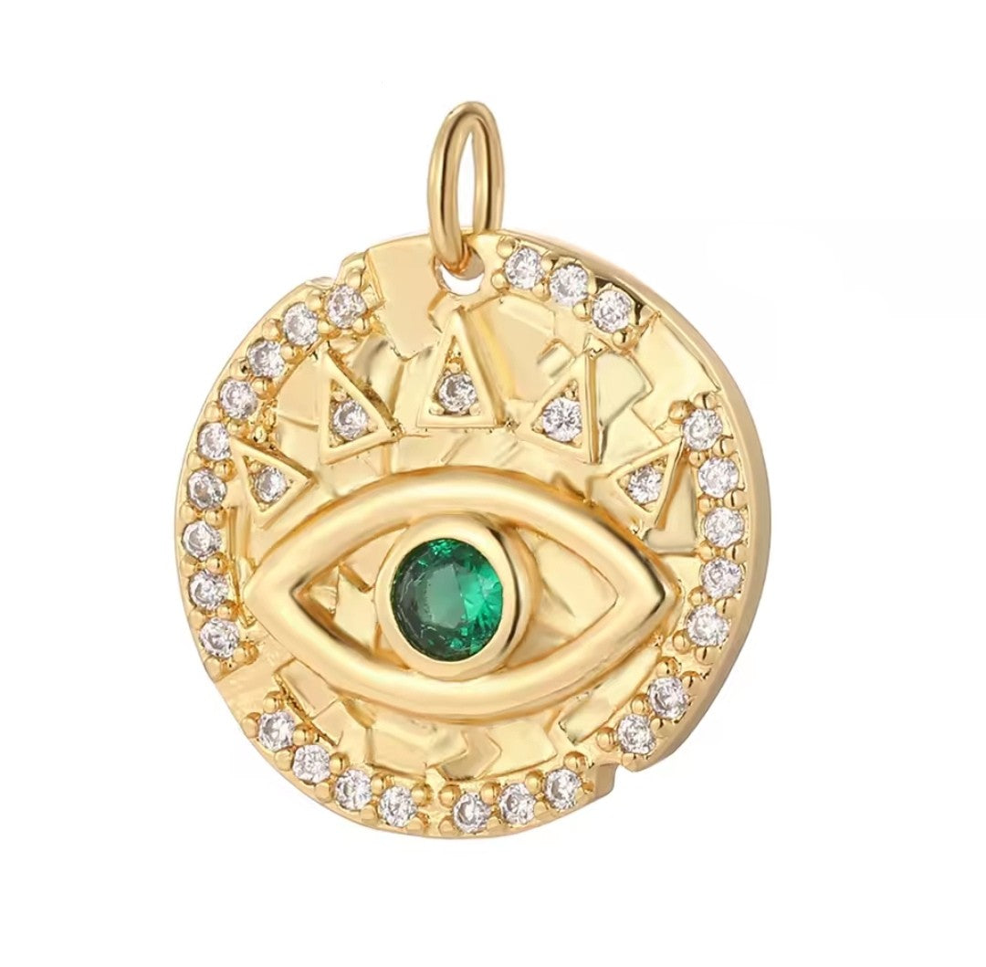 Eye Charm Green – Böser Blick Anhänger