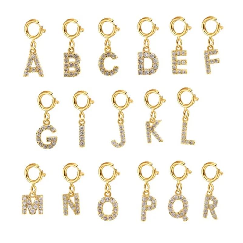 Mini Kristall Letter Charm – C
