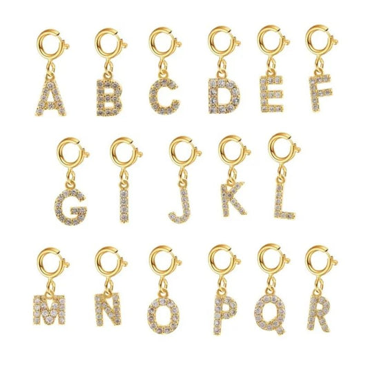 Mini Kristall Letter Charm – C