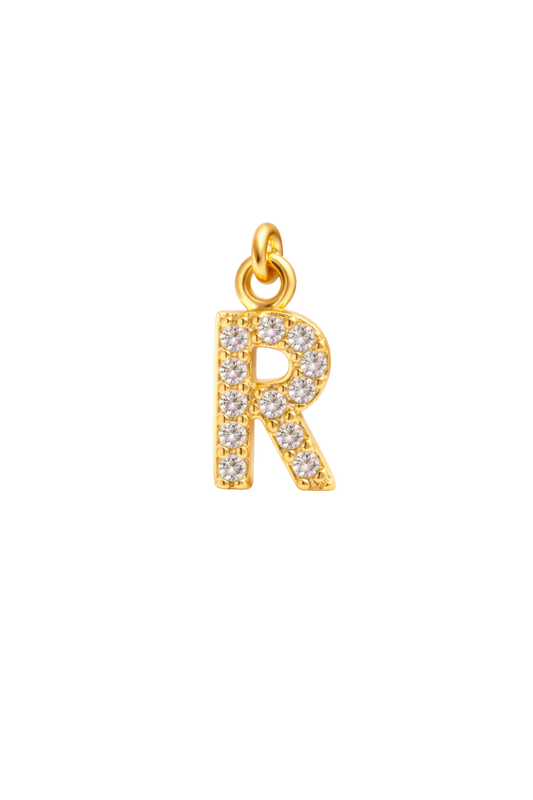 Mini Letter Charm – R
