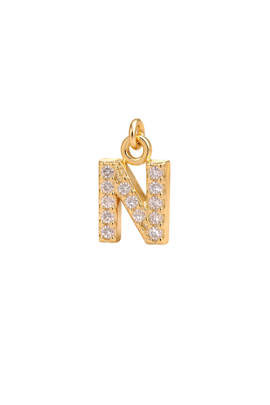 Mini Letter Charm – N