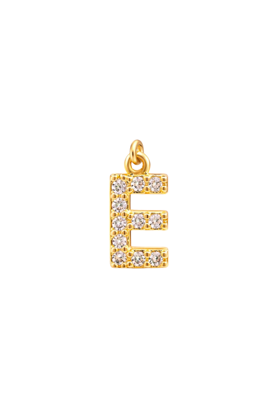 Mini Letter Charm – E