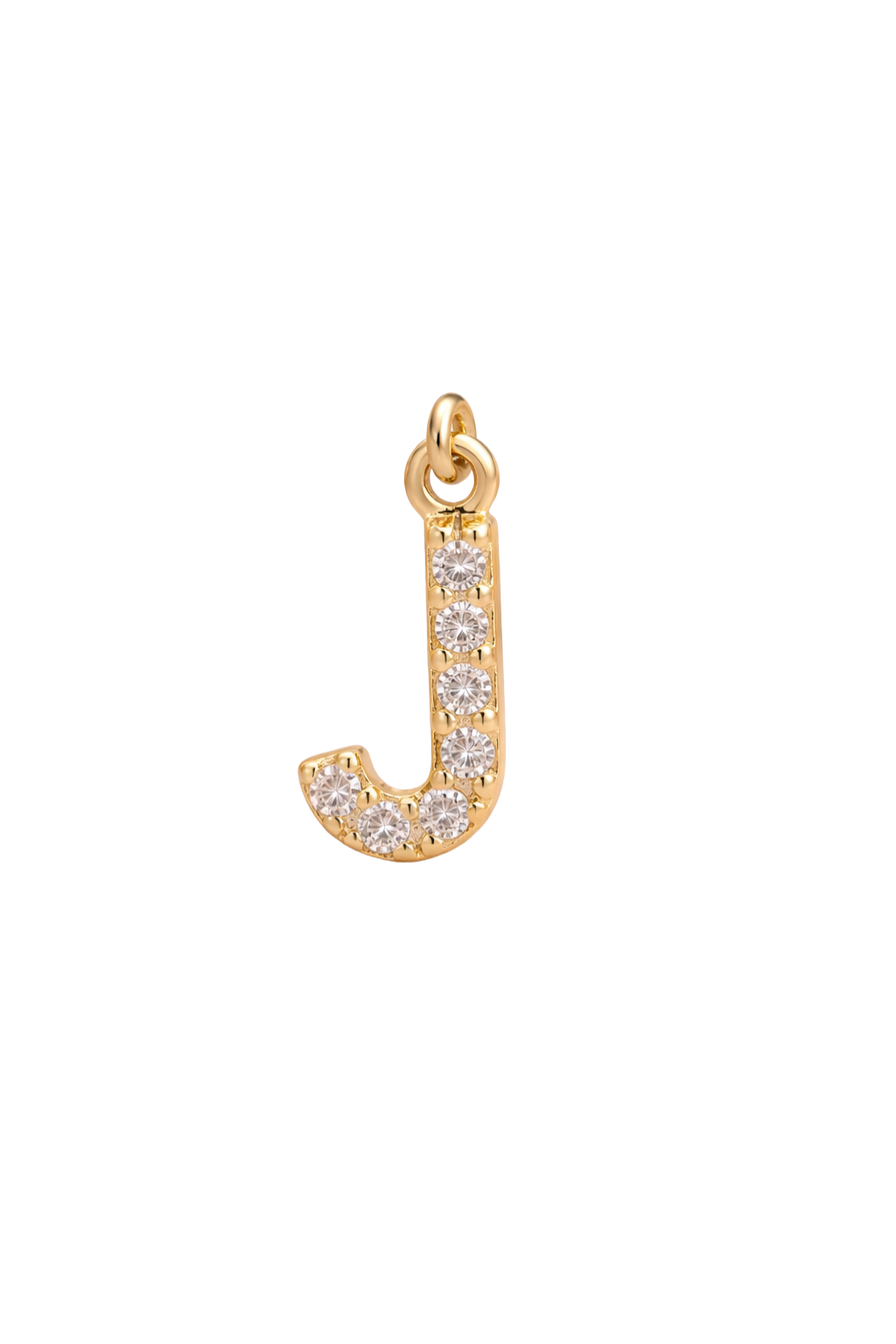 Mini Letter Charm – J