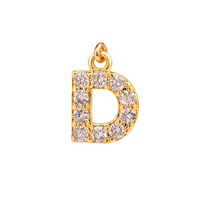 Mini Letter Charm – D