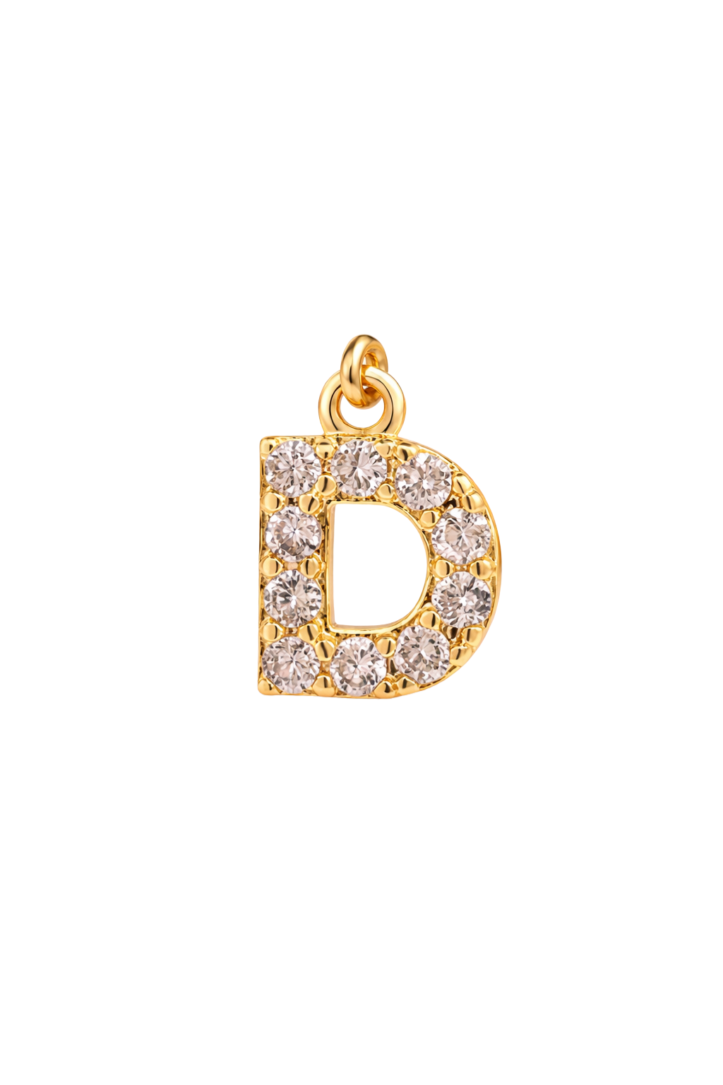 Mini Letter Charm – D
