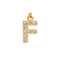 Mini Letter Charm – F