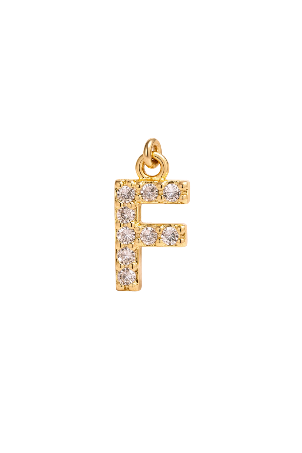 Mini Letter Charm – F