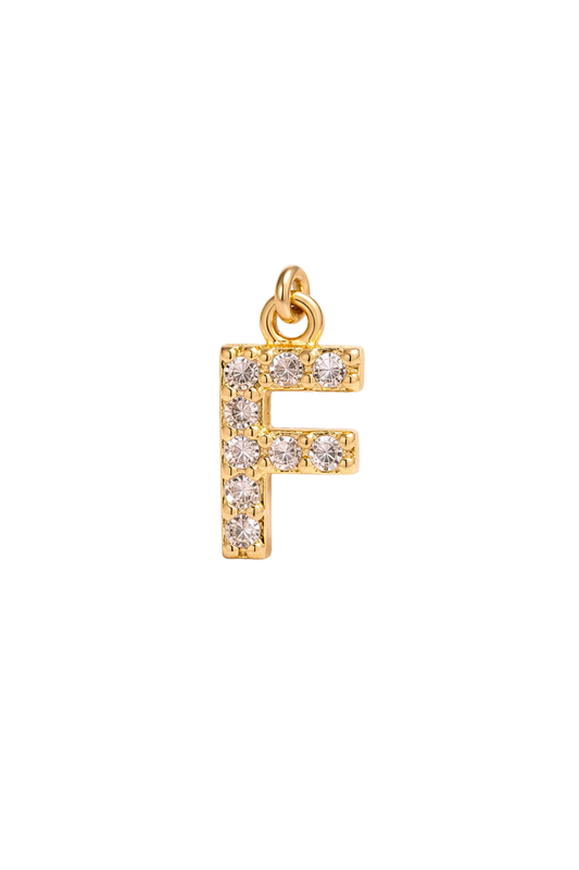 Mini Letter Charm – F