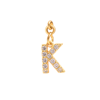 Mini Letter Charm – K