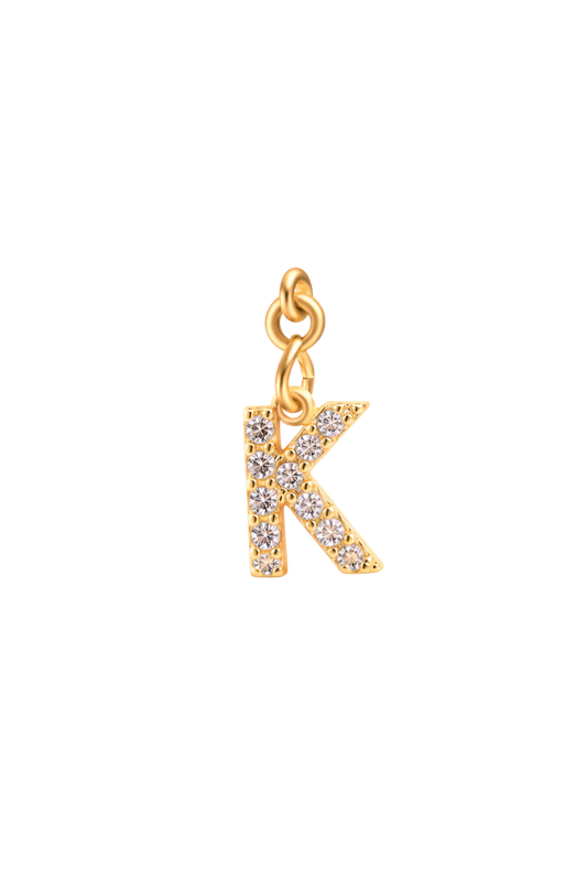Mini Letter Charm – K