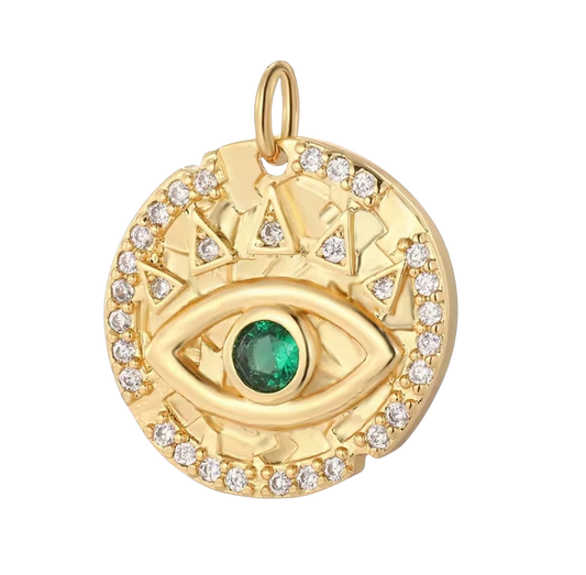 Eye Charm Green – Böser Blick Anhänger