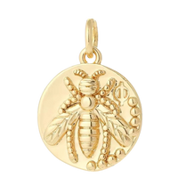Golden Bee Medaillon Charm
