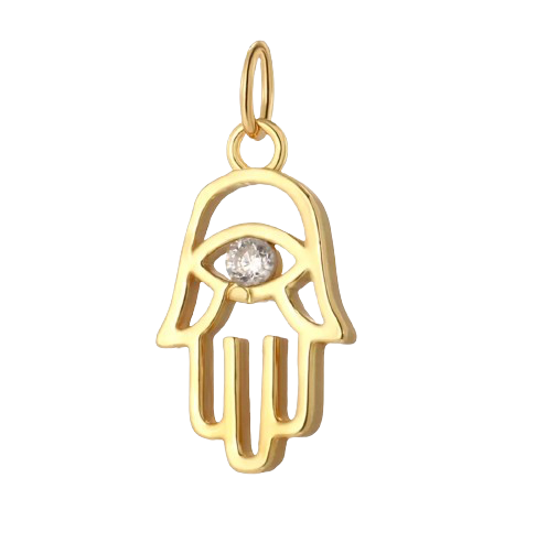 Fatima Hand Gold – Hamsa Anhänger