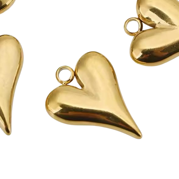 Golden Heart Charm