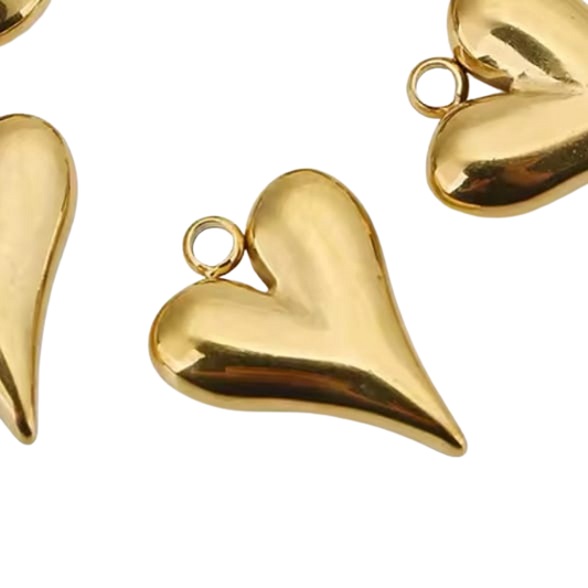 Golden Heart Charm