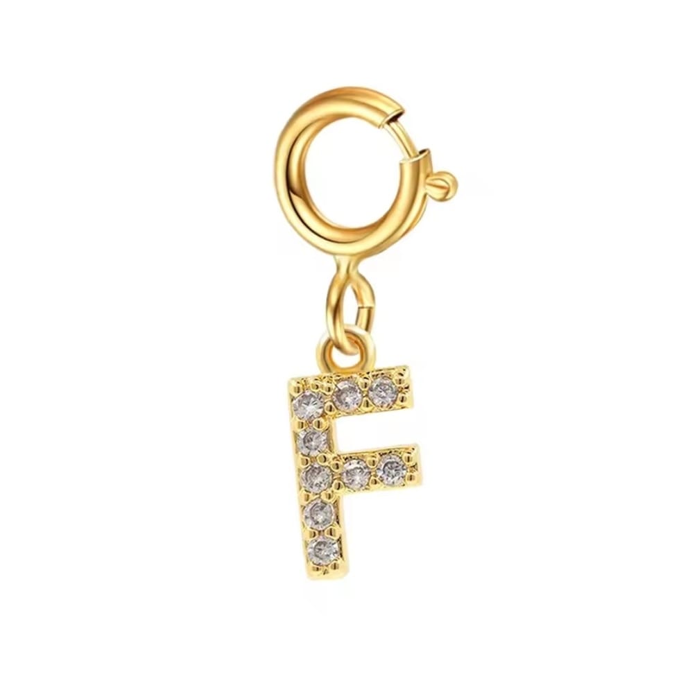 Mini Letter Charm – F