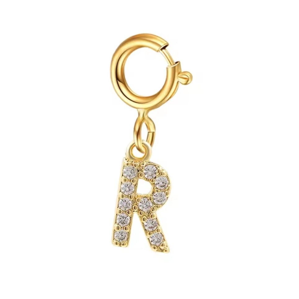Mini Letter Charm – R