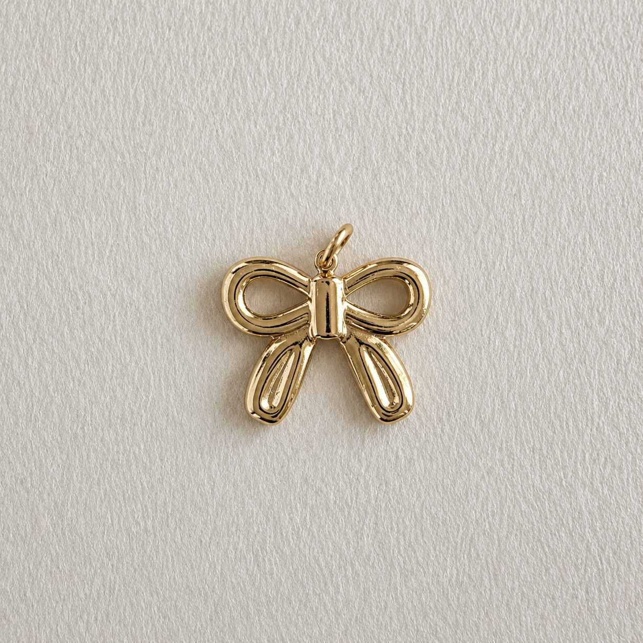 Golden Bow Charm