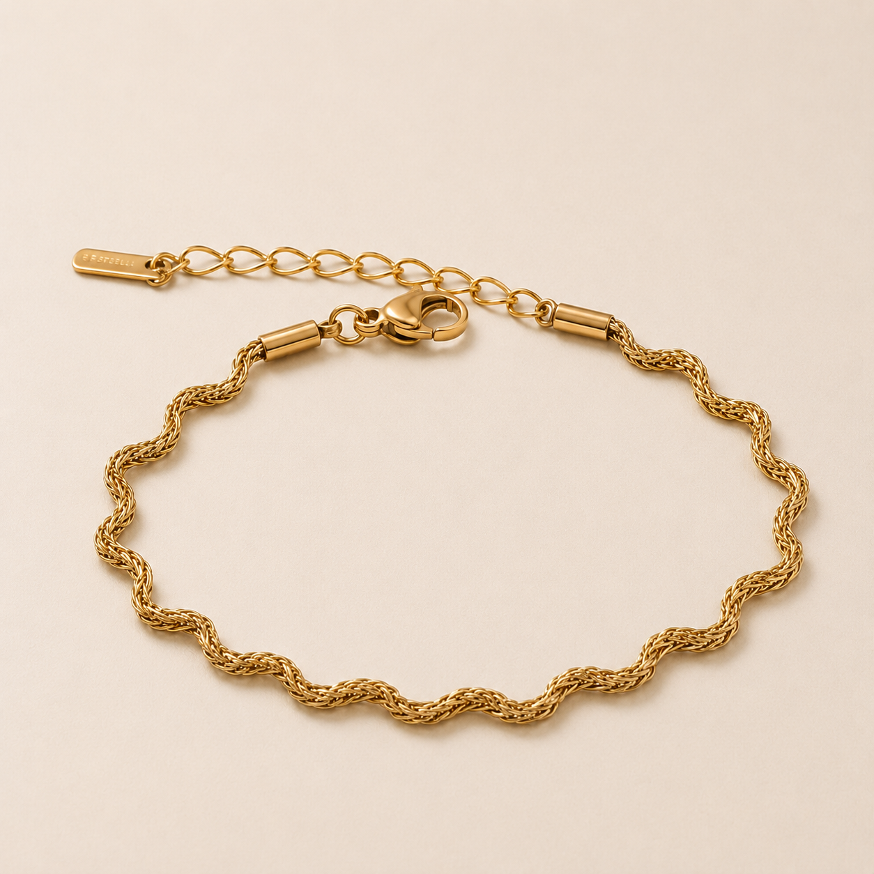 Goldem Wave Armband
