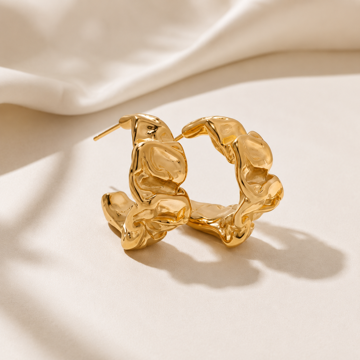 Golden Melt Hoops