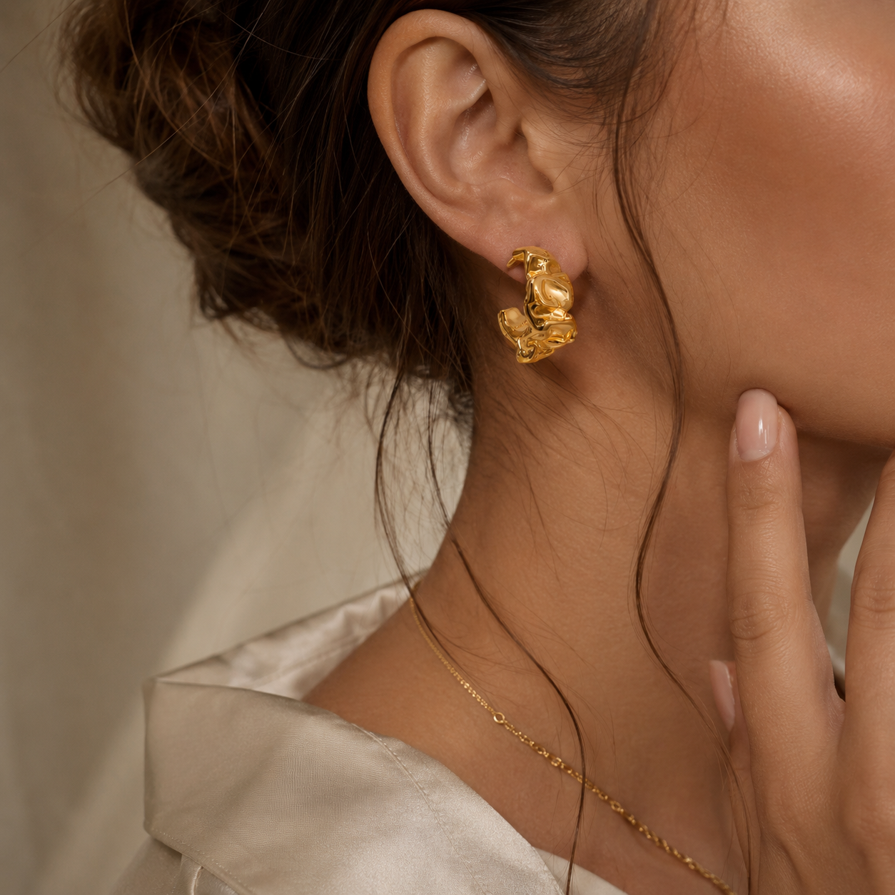 Golden Melt Hoops