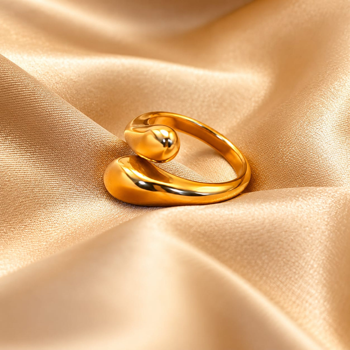 Golden Flow Ring