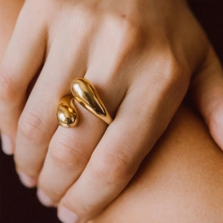 Golden Flow Ring