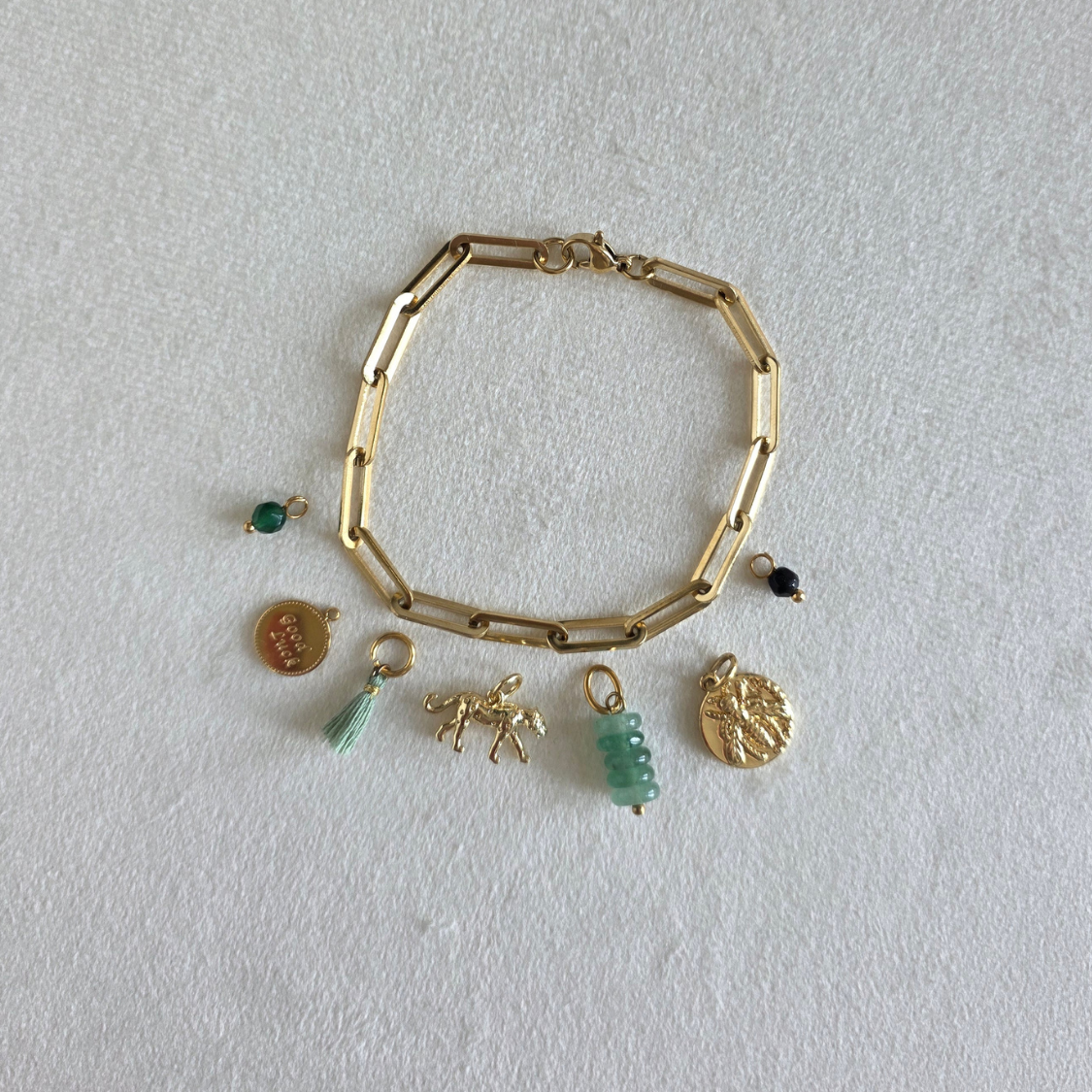 Sage Tassel Charm