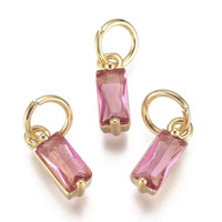 Zirkonia Charm Pink
