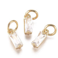 Zirkonia Charm White