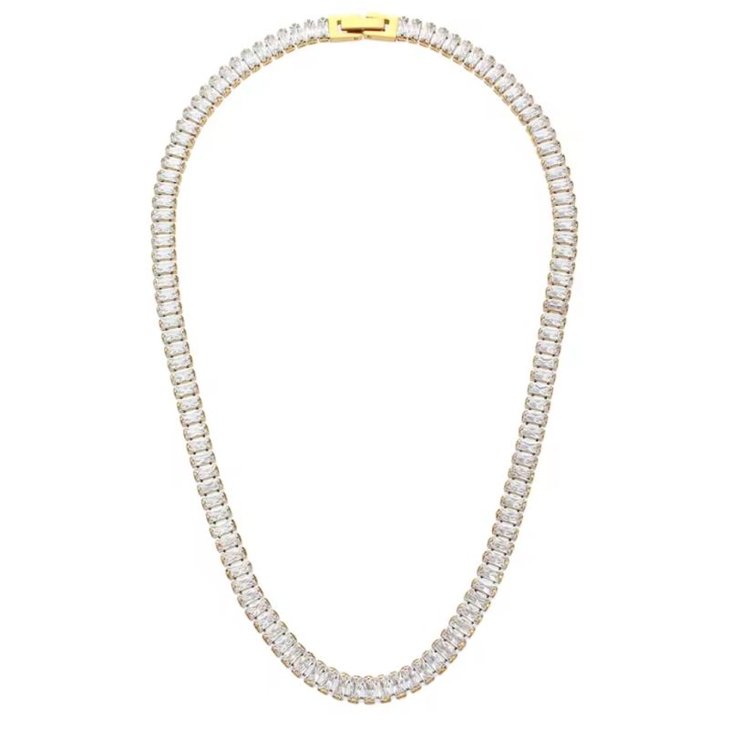 Shiny Baguette Choker