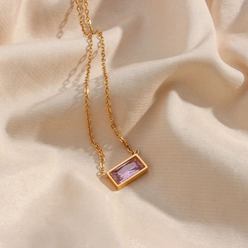 Fine Cube Rose Kette