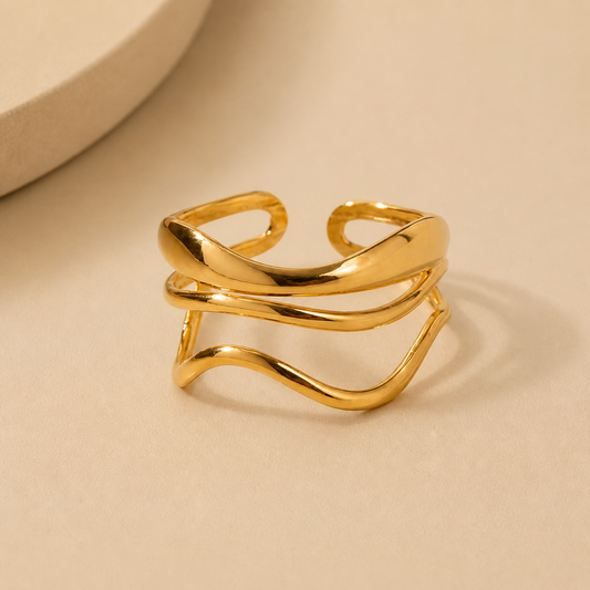 Golden Layer Ring