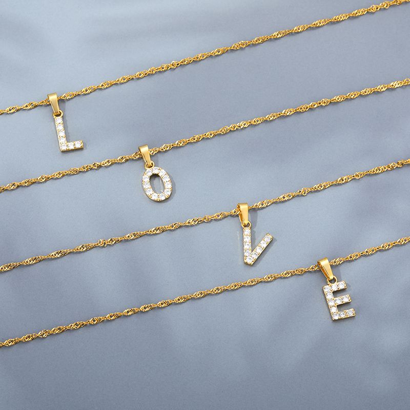 Slim Twist Inistial Kette – Wähle deinen Buchstaben
