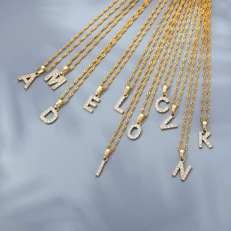 Slim Twist Inistial Kette – Wähle deinen Buchstaben