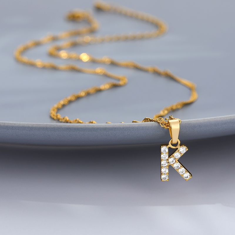 Slim Twist Inistial Kette – Wähle deinen Buchstaben